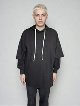 DRKSHDW by Rick Owens SS26  Tommy Hustler Hoodie Black