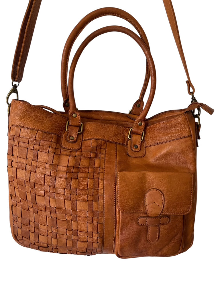 Sienna Bohemian Leather Bag - Tan