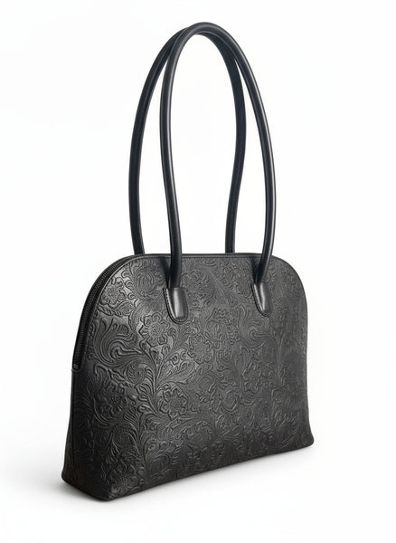 Bowling Bag -  Black floral