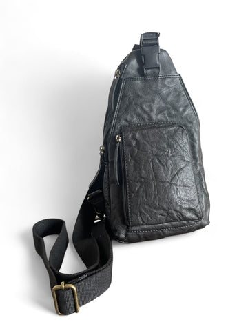 WDTS cloudy leather Crossbody Sling Bag