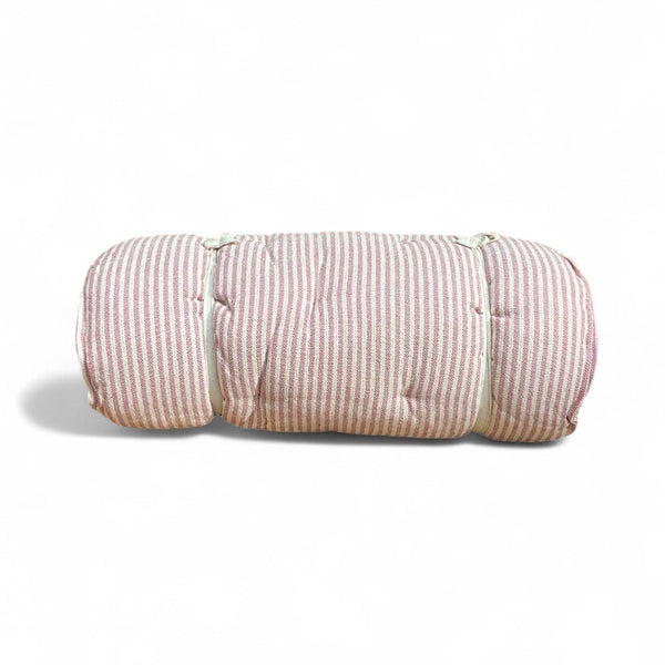 Maitri: Recycled Cream and Dusty Pink stripes mattress
