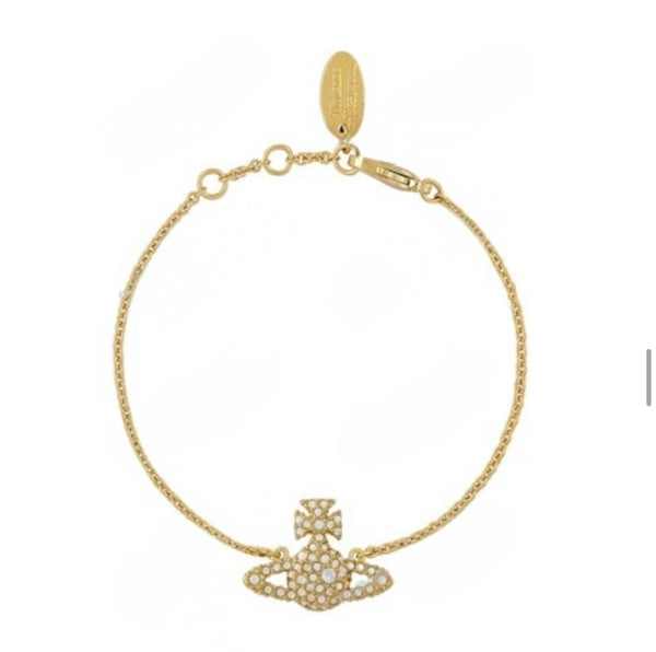 Vivienne Westwood Grace Bas Relief Bracelet - Gold moonlight