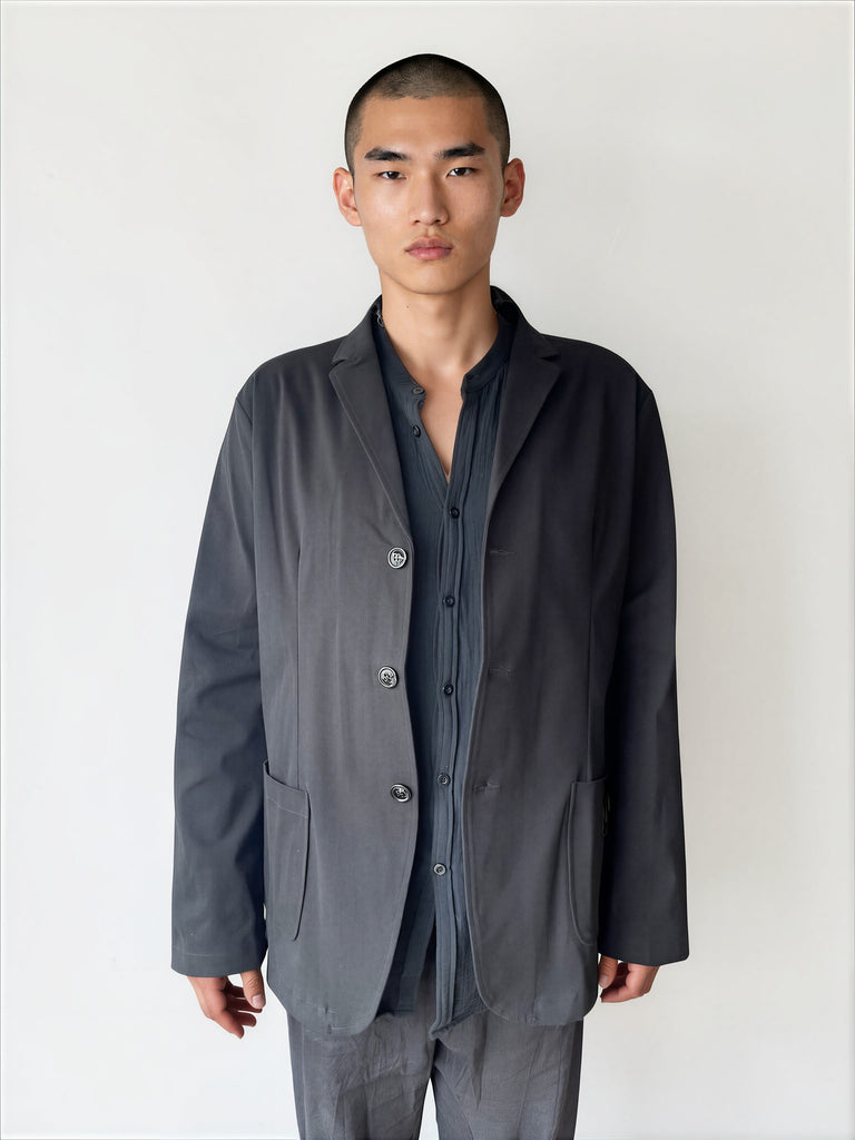 WDTS Mens Chore Jacket Black Cotton Drill