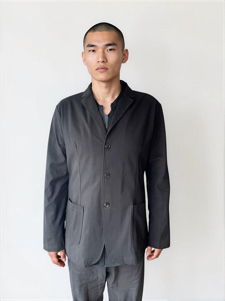 WDTS Mens Chore Jacket Black Cotton Drill