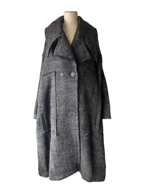 Rundholz AW25 1121201 coat turf mel