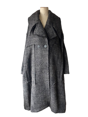 Rundholz AW25 1121201 coat turf mel
