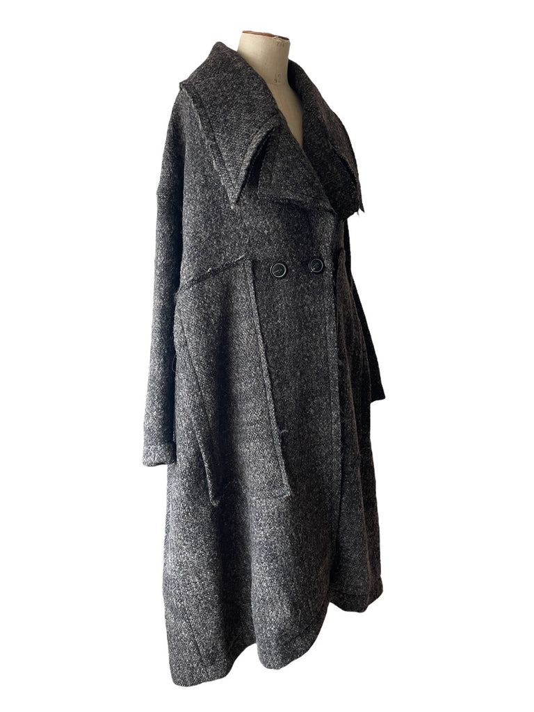 Rundholz AW25 1121201 coat turf mel