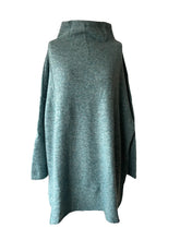 Rundholz AW25 2467003 knitted tunic lagoon mel