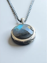 WDTS Pavani Necklace Labrodorite Stone - Silver Chain