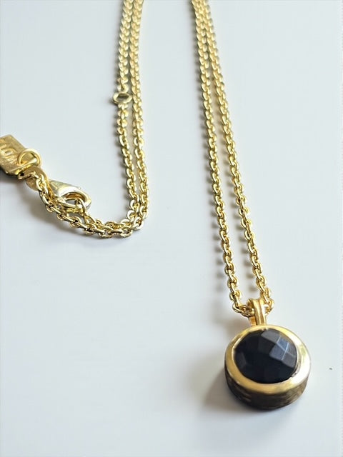 WDTS Mini Pavani Necklace - Black onyx stone