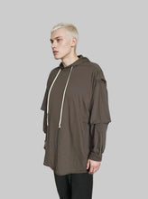 DRKSHDW BY Rick Owens SS26 TEMPLE Tommy Hustler Hoodie Dark Dust