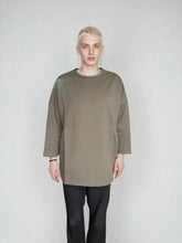 WDTS Asymmetric Heavy Jersey Heron Top Olive
