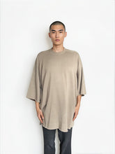 Rick Owens SS26 TEMPLE TOMMY KNIT SWEAT T-SHIRT Dust