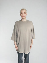 Rick Owens SS26 TEMPLE TOMMY KNIT SWEAT T-SHIRT Dust