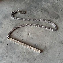 WDTS Window Dressing the Soul Silver - Hand Hammered Necklace - MEMENTO AMORIS - Mixed Finish
