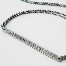 WDTS Window Dressing the Soul Silver - Hand Hammered Necklace - MEMENTO AMORIS - Mixed Finish