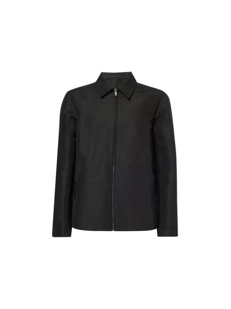 RICK OWENS SS26 BRAD JKT IN BLACK HEAVY COTTON