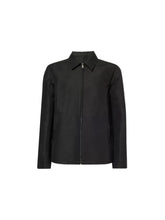 RICK OWENS SS26 BRAD JKT IN BLACK HEAVY COTTON