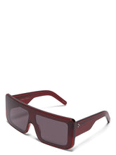 Rick Owens Documenta Sunglasses BLOOD TEMPLE/BLACK LENS