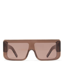 Rick Owens Documenta Sunglasses TOBACCO TEMPLE/BROWN LENS