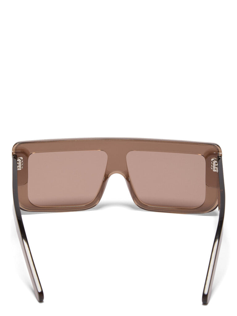 Rick Owens Documenta Sunglasses TOBACCO TEMPLE/BROWN LENS