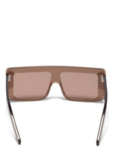 Rick Owens Documenta Sunglasses TOBACCO TEMPLE/BROWN LENS