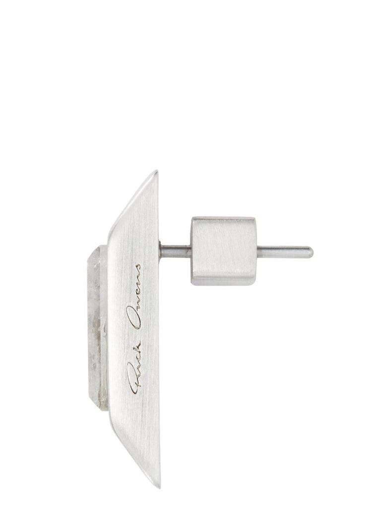 Rick Owens CRYSTAL BEVELED EARRING