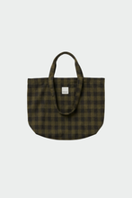 INDI&COLD AW26 PLAID SHOPPER MILITARY GREEN