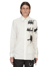 RICK OWENS SS26 TEMPLE EMBROIDERED WOVEN SHIRT