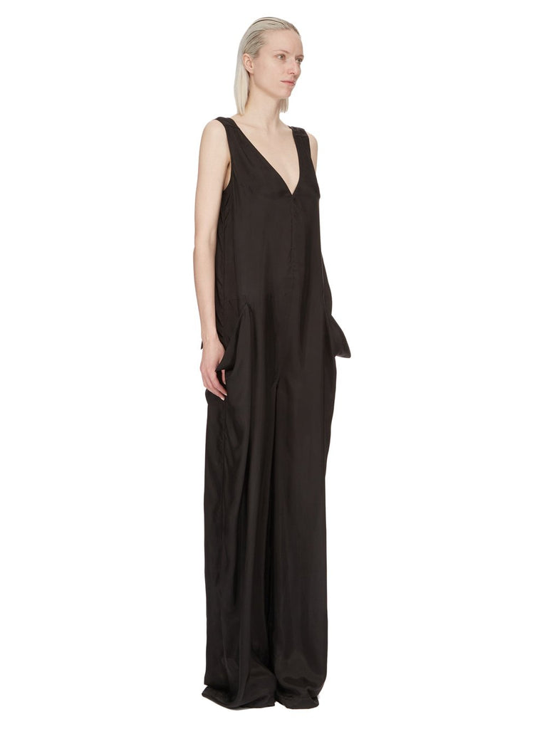 RICK OWENS SS24 LIDO WALRUS JUMPSUIT IN BLACK