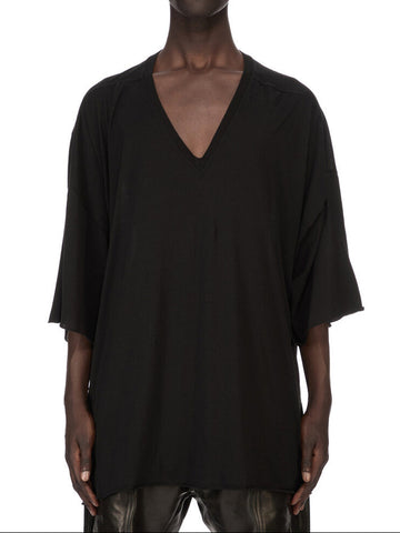 Rick Owens SS26 TEMPLE V TOMMY KNIT T-SHIRT BLACK