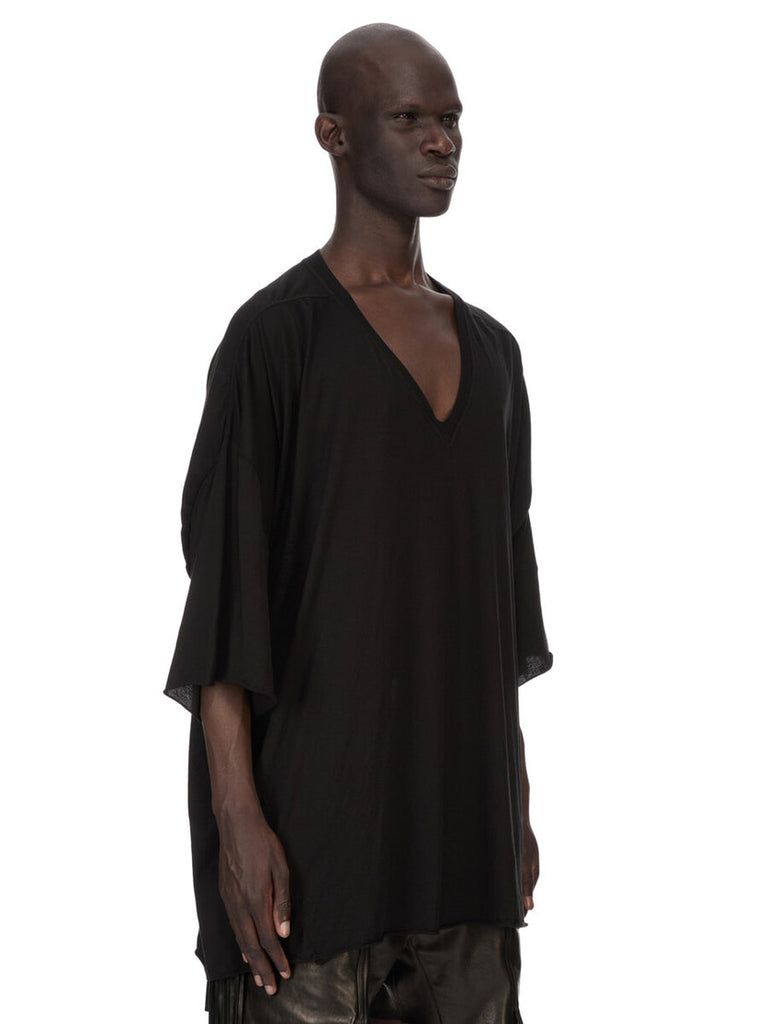 Rick Owens SS26 TEMPLE V TOMMY KNIT T-SHIRT BLACK