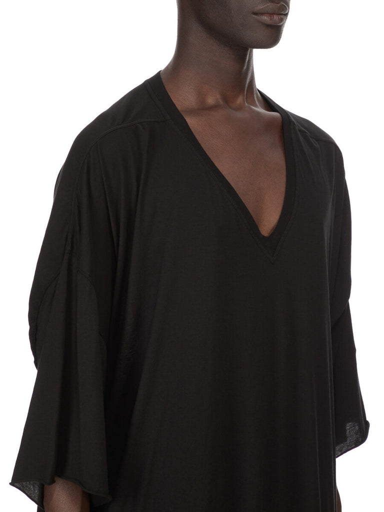 Rick Owens SS26 TEMPLE V TOMMY KNIT T-SHIRT BLACK