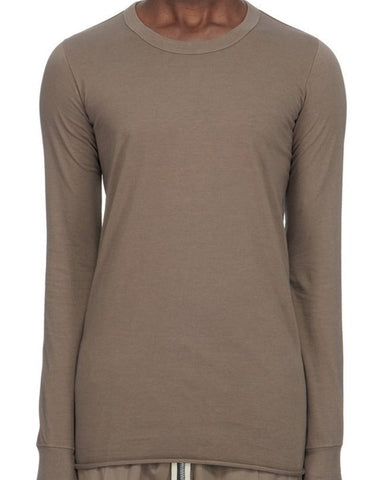 RICK OWENS FW23 KNIT T-SHIRT BASIC LS T, DUST