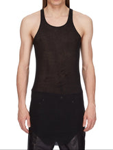 Rick Owens SS26 TOP - BASIC RIB TANK - BLACK