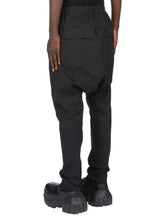 Rick Owens SS26 TEMPLE DRAWSTRING LONG IN BLACK HEAVY POPLIN