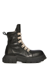 Rick Owens SS26 JUMBOLACE ARMY BOZO TRACTOR LEATHER BOOTS