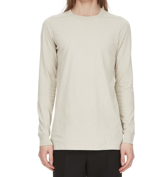 RICK OWENS FW23 KNIT T-SHIRT BASIC LS T, PEARL