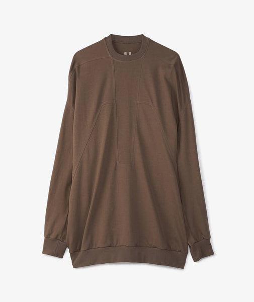 RICK OWENS FW23 KNIT TOP SPLINTERED, BROWN