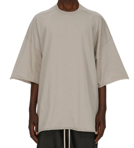 RICK OWENS FW23 KNIT T-SHIRT TOMMY T, PEARL