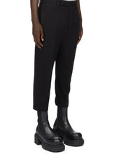 RICK OWENS BLACK ASTAIRES WOVEN PANTS