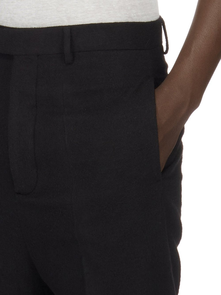 RICK OWENS BLACK ASTAIRES WOVEN PANTS