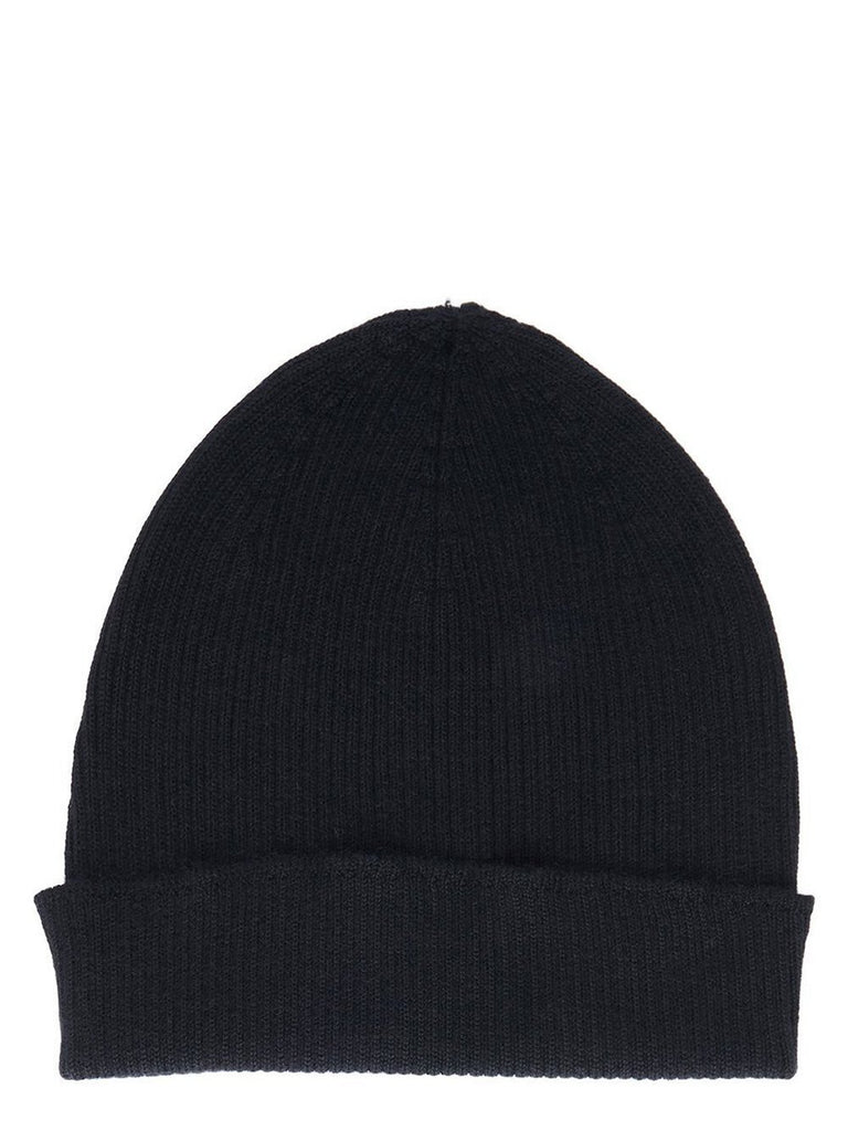 RICK OWENS FW25 RIBBED BEANIE BLACK