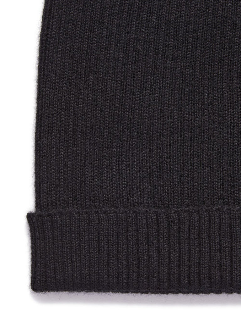 RICK OWENS FW25 RIBBED BEANIE BLACK