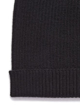 RICK OWENS FW25 RIBBED BEANIE BLACK