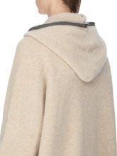 RICK OWENS FW25 CONCORDIANS GIMP HOODIE OVERSIZE IN BLACK ALPACA KNIT