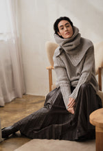 Rabens Saloner Patchwork knit neck warmer Tamy