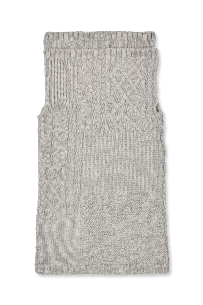 Rabens Saloner Patchwork knit neck warmer Tamy