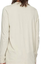 RICK OWENS SS23 BASIC L S T-SHIRT PEARL