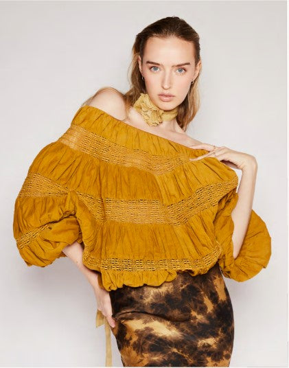 AW23 Mes Demoiselles BLOUSE BARBARA - Ocre